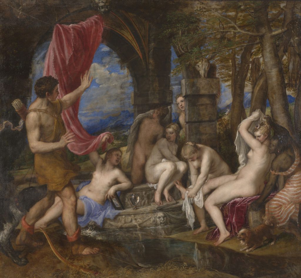 Titian, Diana and Actaeon, 1556-59. Courtesy of the National Galleries of Scotland.