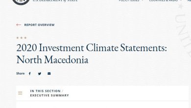 Photo of Стејт департмент: Позитивни фактори за странските инвестиции се што С. Македонија влезе во НАТО, го реши спорот со Грција и почнува преговори со ЕУ
