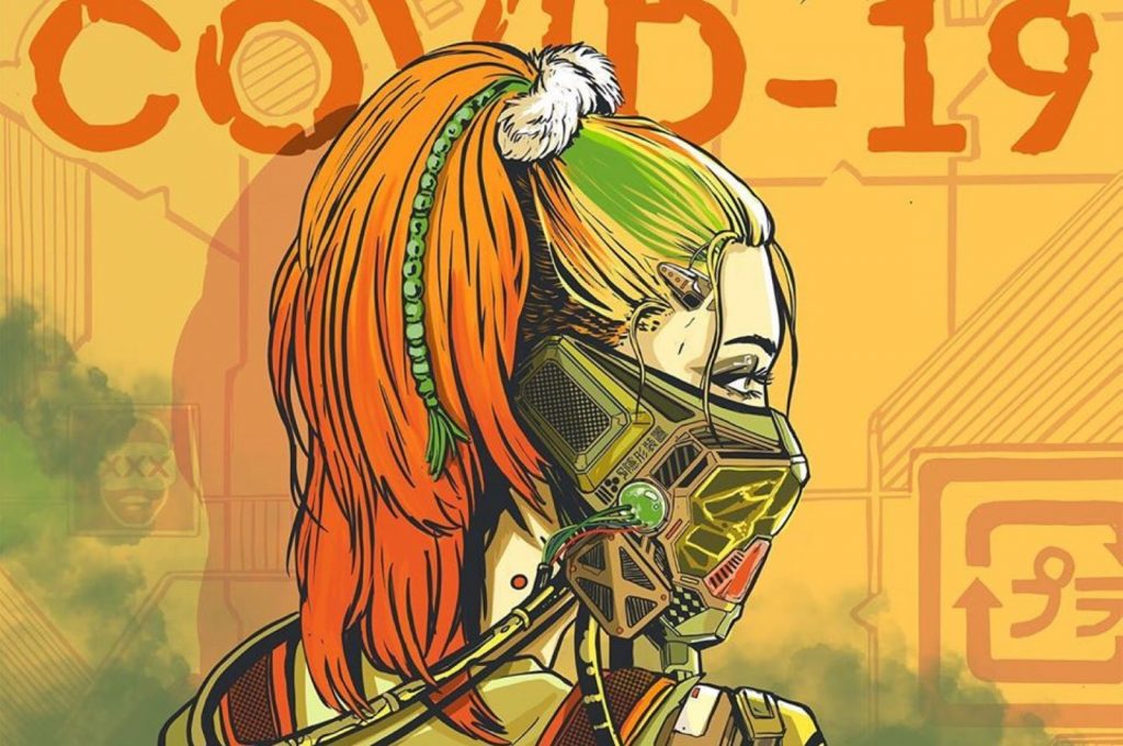 Dilara Özden's "Corona Fan Art" illustration.