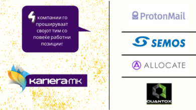 Photo of Недела на можности за кариера за оние кои имаат познавања од компјутерските технологии. Semos Education, Allocate, ProtonMail и Quantox ги прошируваат своите тимови!