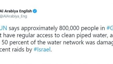 Photo of ОН: 800.000 луѓе во Газа немаат пристап до вода за пиење