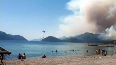Photo of Голем пожар беснее во близина на плажа во Мармарис