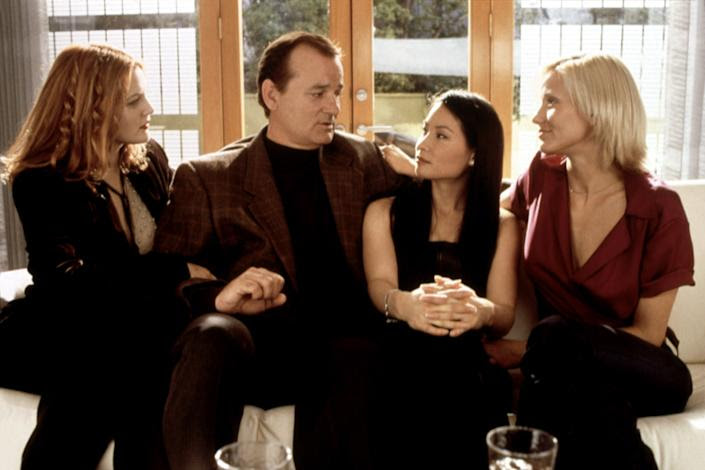 From left, Drew Barrymore, Bill Murray, Lucy Liu and Cameron Diaz star in the 2000 movie, 
