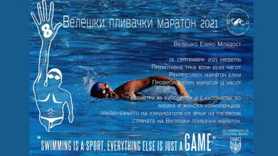 Photo of На езерото „Младост денеска ќе се одржи 8-от „Велешки пливачки маратон 2021“