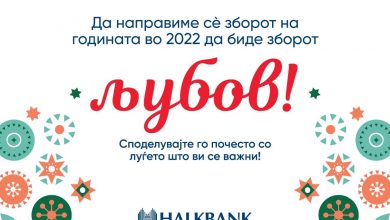 Photo of Халкбанк: Да направиме сè зборот на годината во 2022 да биде ЉУБОВ