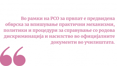 Photo of Родово сензитивните училишта како безбедни простори за развој (прв дел)