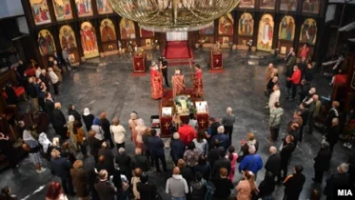 Photo of Подготовки во Соборниот храм за утрешната литругија на поглаварите на МПЦ-ОА и СПЦ