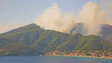 Photo of Голем шумски пожар на грчкиот остров Тасос