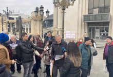 Photo of Протест на неколку граѓански здруженија пред ОЈО Скопје