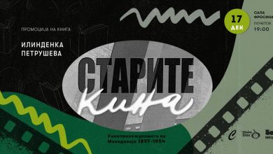 Photo of Промоција на книгата „Старите кина (киноприкажувањето во Македонија 1897-1954)“ од Илинденка Петрушева