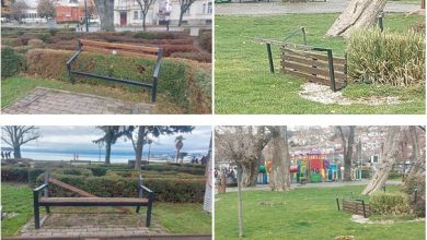 Photo of (ВИДЕО) Оштетени и расфрлани низ тревникот клупите на Кеј Македонија во Охрид