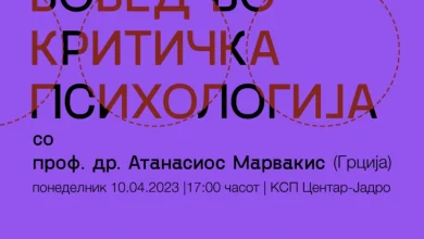 Photo of Вовед во критичка психологија со Атанасиос Марвакис од Грција