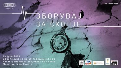 Photo of Мултимедијален настан на „Tерапија“:  зборувај за  Скопје – 60 години од катастрофалниот скопски земјотрес