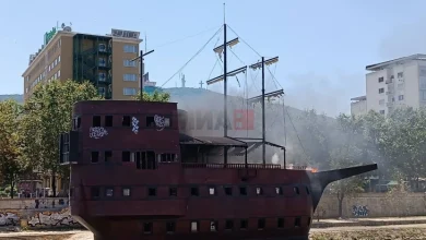 Photo of ВИДЕО: Пожар во галијата на Вардар во Скопје
