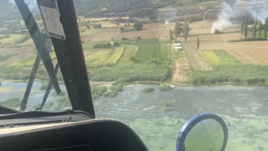 Photo of Хеликоптерот на МВР со исфрлени над 50 тони вода го локализираше пожарот кај Дојран