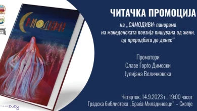 Photo of Промоција на „Самодиви: Панорама на македонската поезија пишувана од жени, од преродбата до денес“