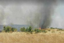 Photo of Голем пожар близу скопска патарина кон Куманово: Горат гуми и смет