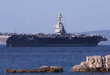 Photo of Најголемиот носач на авиони во светот од Сплит се упатува кон Иран