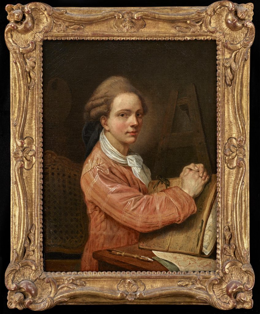 Кетрин Лусурие „Портрет на уметникот Карл Вернет“, 1770 година