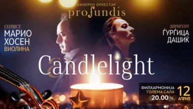 Photo of „Candlelight“ – концерт под свеќи на Профундус и виолинист Марио Хосен во Филхармонијата