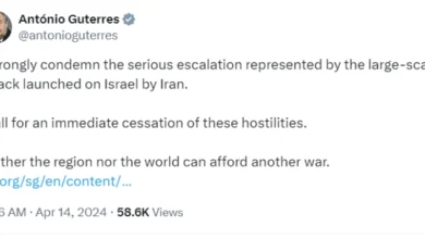 Photo of Шефот на ОН „силно го осуди“ нападот на Иран врз Израел, повикува на „итен прекин на непријателствата