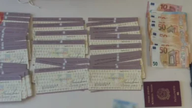 Photo of Албанската полиција запленила фалсификувани чекови во вредност од еден милион долари и уапси двајца Италијанци