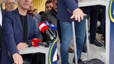 Photo of ВИДЕО: “Ќе им оставиме бакшиш” Груби со куфер пред Општина Чаир побара оставка од албанската опозиција