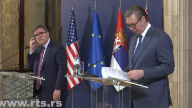 Photo of Вучиќ по средбата со О’Брајан: За Косово и Сребреница имаме различни позиции, но се сложивме дека е важно да се формира Заедница на српските општини