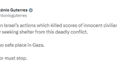 Photo of Гутереш го осуди смртоносниот израелски напад во близина на Рафа