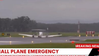 Photo of (Видео) Авион кружел со часови, па слетал „на стомак“: Се лизгал цели 500 метри па застанал