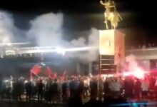 Photo of (ВИДЕО) Со огномет и тапани „Вреди“ слави победа пред „Скендербег“