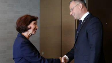Photo of Средба на Сиљановска-Давкова со полскиот претседател Анджеј Дуда на Самитот за мир во Украина