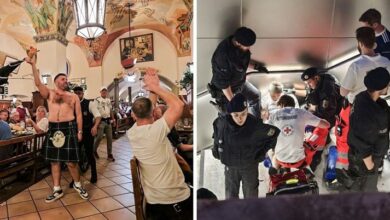 Photo of Илјадници пијани Шкоти во Минхен – судир во „пабот на Хитлер“, еден фан е тешко повреден