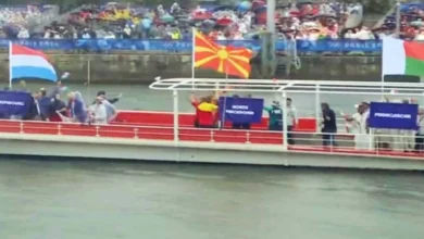 Photo of ОИ 2024: Македонското знаме развеано на реката Сена