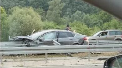 Photo of (Видео) Тешка сообраќајна несреќа кај Лесковац: Загина жена од Македонија, повредени се и две деца