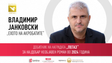 Photo of “Ехото на акробатите” од Владимир Јанковски – добитник на наградата „Пегаз” за најдобар необјавен роман во 2024 година   