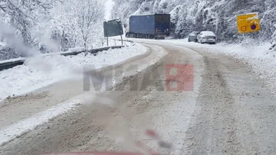 Photo of Поради снег забрани за тешки товарни возила на патот Кичево – Охрид и кај Плетвар