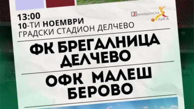 Photo of Соседското третолигашко фудбалско дерби во Делчево прогласено за натпревар под висок ризик