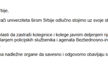 Photo of Целосна листа на 1400-те академици кои даваат поддршка на студентите во Србија