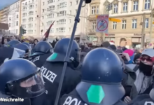 Photo of (ВИДЕО) Судир меѓу антинацисти, неонацисти и полицијата во Германија