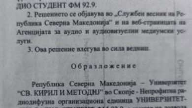 Photo of Апасиев: Мицко го затвори единственото студентско радио на УКИМ