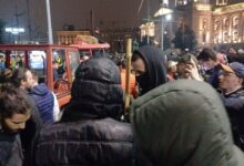 Photo of Според српската полицијата, на денешните протести во Белград имало околу 107.000