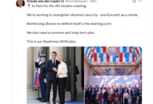 Photo of Фон дер Лајен во Париз: Зајакнувањето на Украина е почетна точка, на Европа и треба долгорочен план
