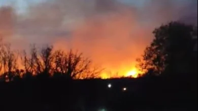 Photo of Видео: Голем пожар кај Струмица, ветрот го шири неконтролирано во повеќе правци, загрозени куќи во селото Баница