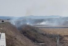 Photo of Гори кочанско поле, запалени стрништа на патот Пробиштип-Кочани (ВИДЕО)