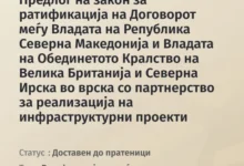 Photo of Мицевски: Предлог законот за ратификација на Договорот со Обединетото Кралство пристигна во Собранието, се ќе биде јавно и транспарентно