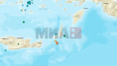 Photo of Земјотрес со јачина од 6,1 степен во морскиот дел кај грчките острови Касос и Родос