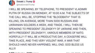 Photo of Трамп најави одвоени телефонски разговори со Путин и Зеленски в понеделник