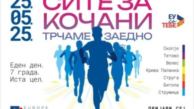 Photo of Одбележување на „Денот на Европа“ со хуманитарна трка „Сите за Кочани – Трчаме заедно“