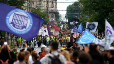 Photo of Студентите во блокада одржаа протест во Белград, бараат распишување предвремени избори за Парламентот